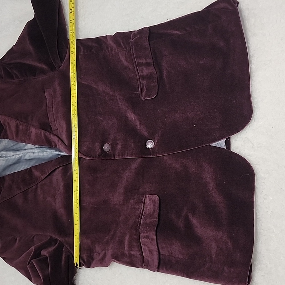 Alfani Velvet Suit Slimfit Men's Burgundy Size 42R - Picture 4 of 10